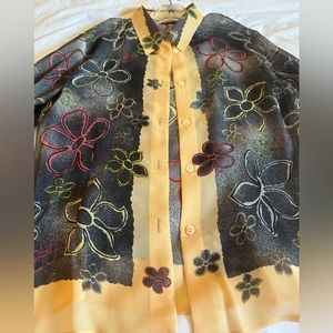 Vintage LUCA LUCA By Luca Orlandi Silk Blouse